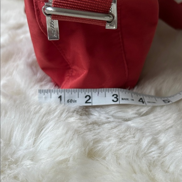 Baggallini Orange Canvas Crossbody/Shoulder Bag Silver Accents - Picture 9 of 11